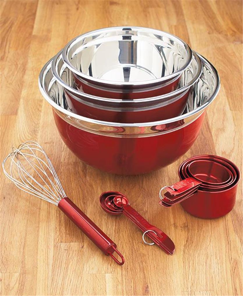 6 PIECE MIX AND MEASURE QUALITY STAINLESS STEEL BAKEWARE COOKWARE SET3