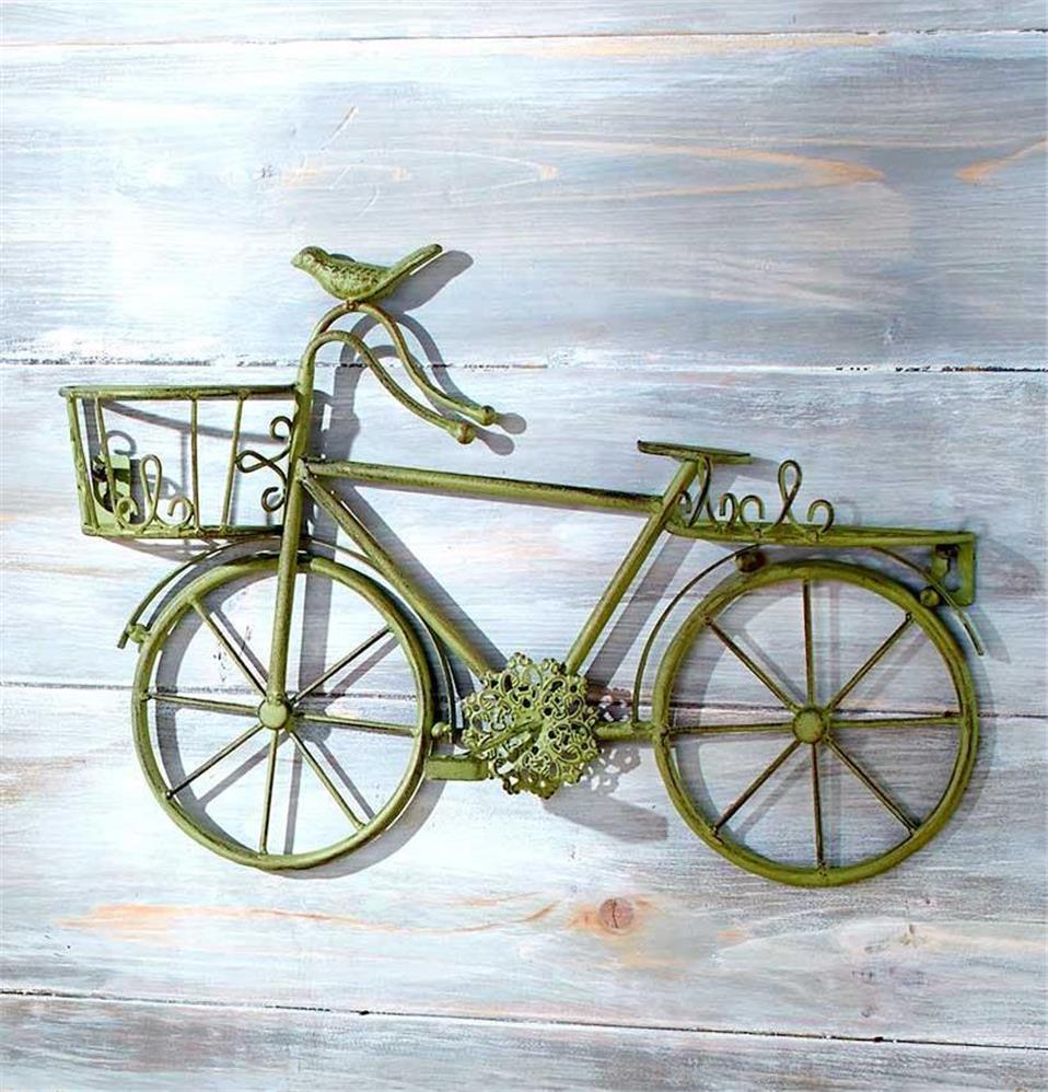 hanging bike on wall for decoration