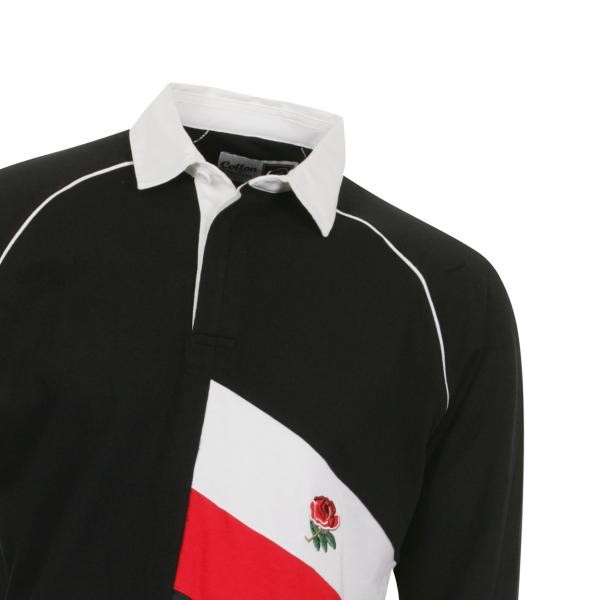 Cotton Traders Mens Long Sleeve Nations Rugby Union Polo Shirt Tshirt