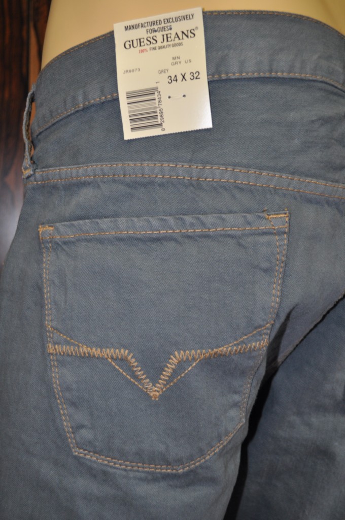 New Guess Lincoln Slim Straight Grey Wash Jeans for Men NWT eBay