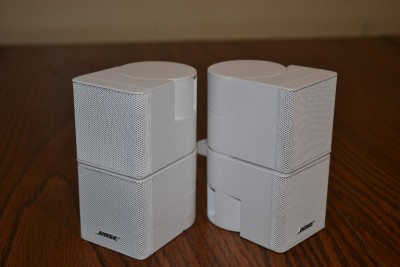 Bose Jewel on White Bose Jewel Cube Speakers W White Ac 2 Adapters For Optional