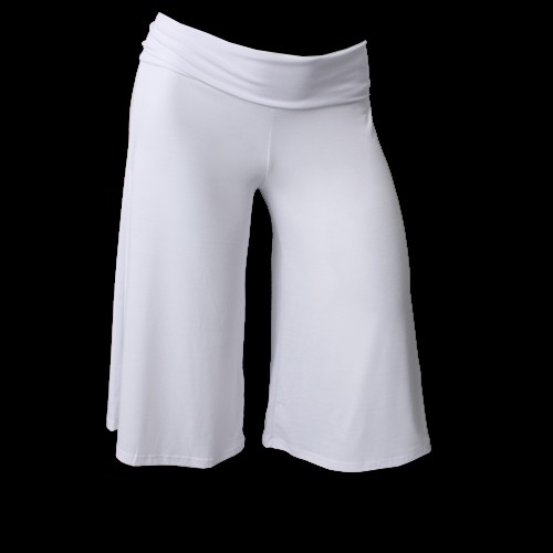 New Women's Sz S M L Capri WIDE LEG GAUCHOS Pants Yoga Dance Stretch