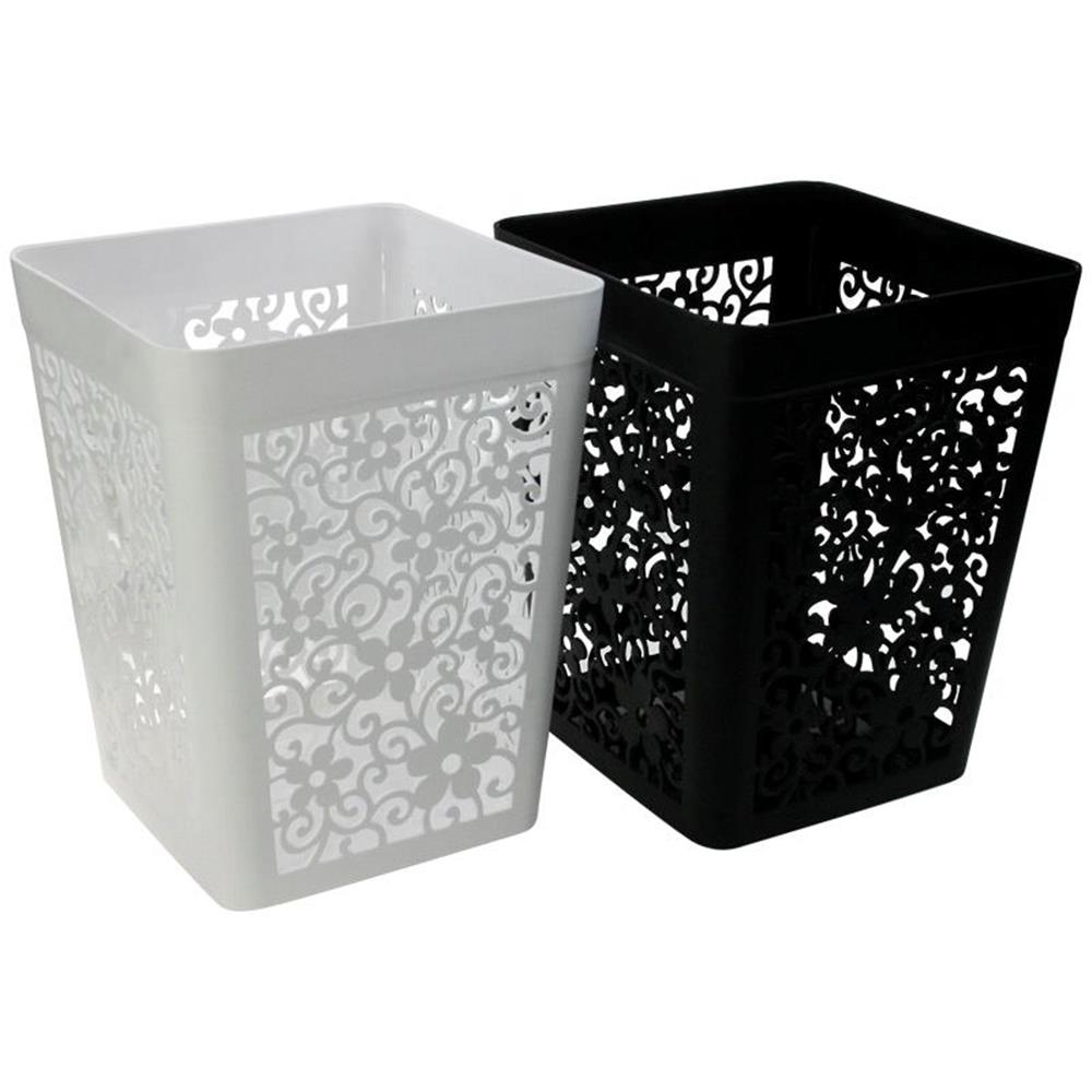 24 x SMALL 7L Plastic Waste Paper Basket Bathroom Bedroom Office