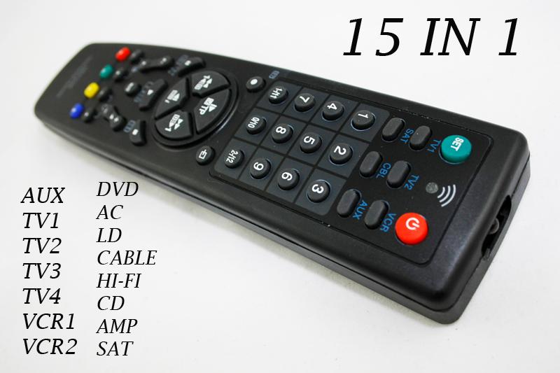 NEW UNIVERSAL REMOTE CONTROL 15 in 1 TV ALL BRANDS URC22B15 CHANNEL