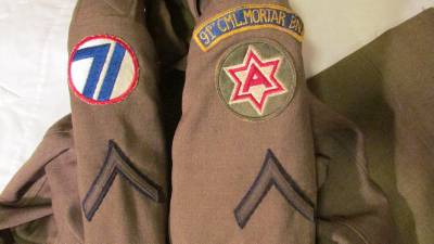 mortar 91st battalion chemical 71st wwii infantry division uniform army group