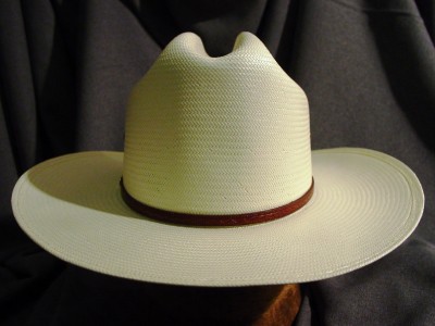 cattleman crease straw cowboy hat 8x stetson maddock natural