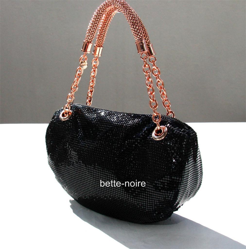 MIMCO Fallen Angel Clutch Black Rose Gold RRP$299 Evening Bag Handbag | eBay