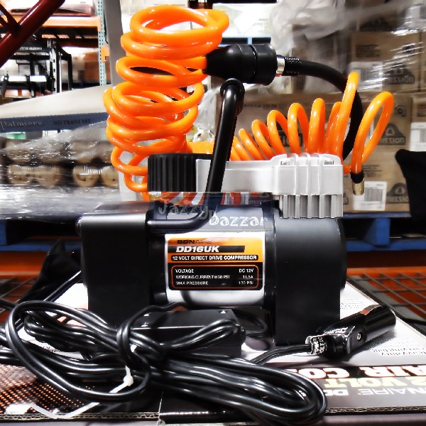 BONAIRE USA 12V Heavy Duty Mini Portable 130 PSI Car Tyre Inflator