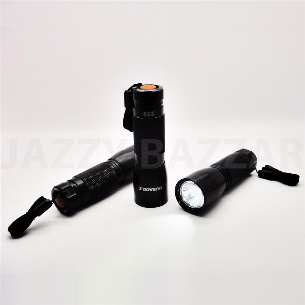 3 DURACELL Durabeam Ultra LED Flashlight 250 Lumens Torch Lamp
