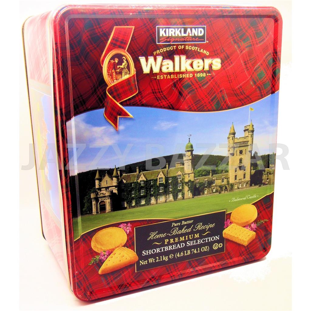 WALKERS 2.1Kg Butter Shortbread Biscuit Tin BULK Short bread Biscuits