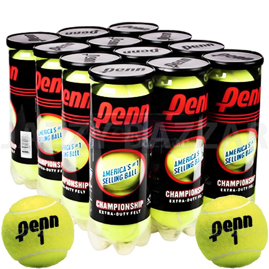 60 Penn Championship Tennis Balls Extra Felt 20 x 3 Ball Can Brand New