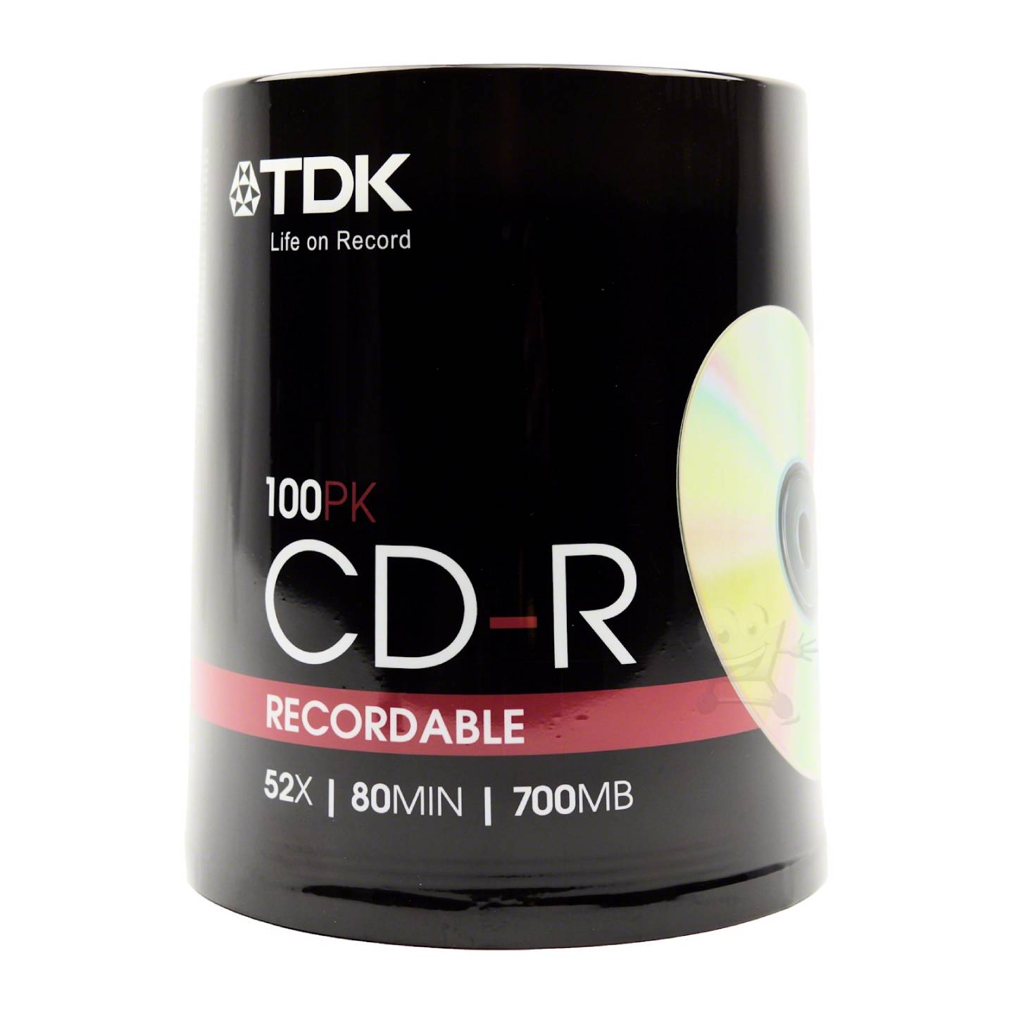 100 TDK Gold Series CDR 700mb Blank Recordable Discs 52x 100 Pack