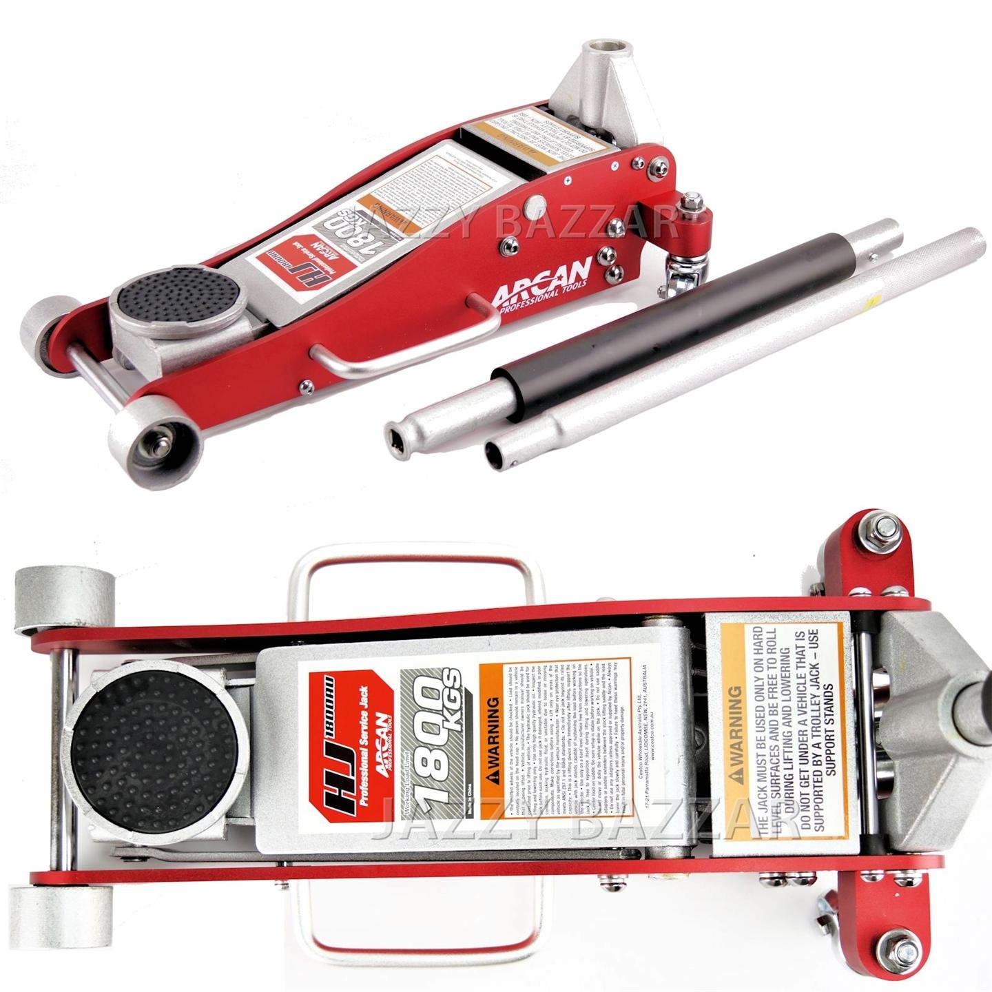 Trolley Jack Arcan Steel Aluminum Hydraulic Low Profile Car Garage