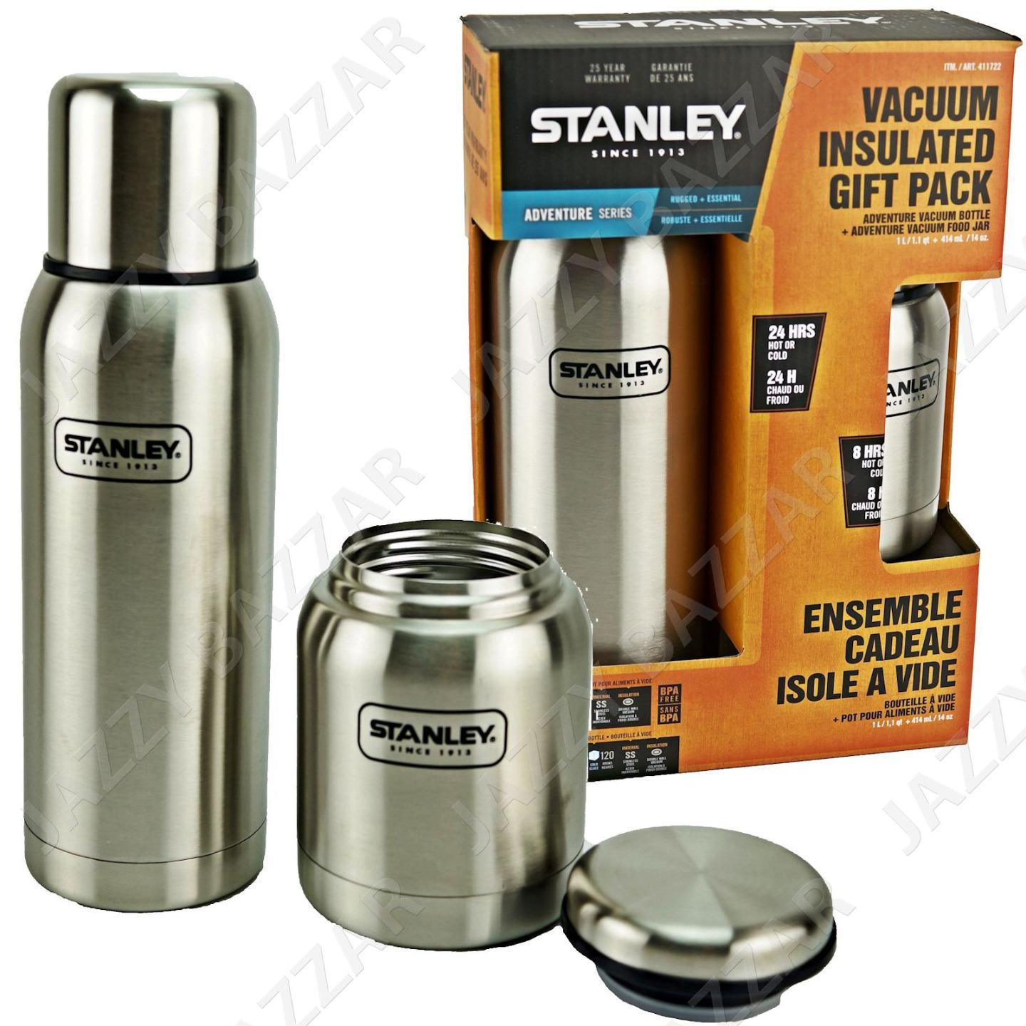 STANLEY Adventure Stainless Steel 1L Vacuum Thermos Flask & Food Jar