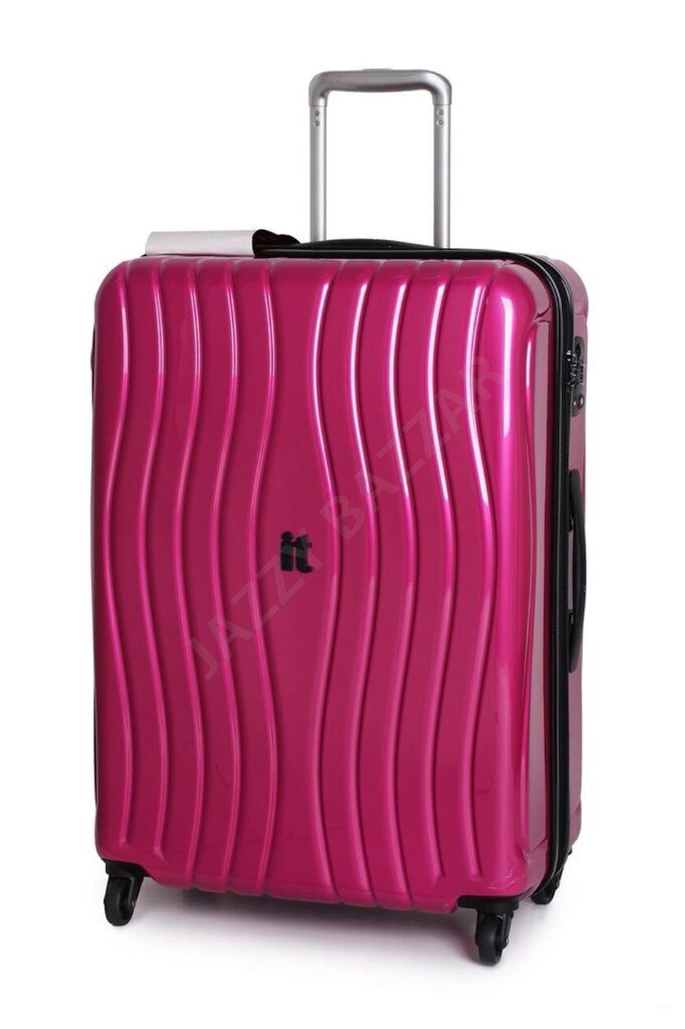 IT Luggage DOPPLER Hard Shell Suitcase 2Pc Trolley Case Set TSA Lock