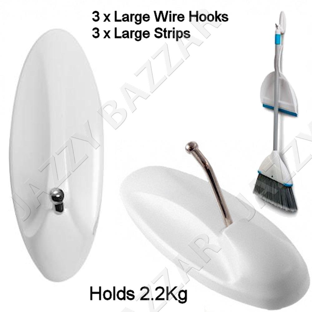 3M Command Hooks 18 Utility Adhesive Removable Plastic Wall Hooks Picture Coat eBay