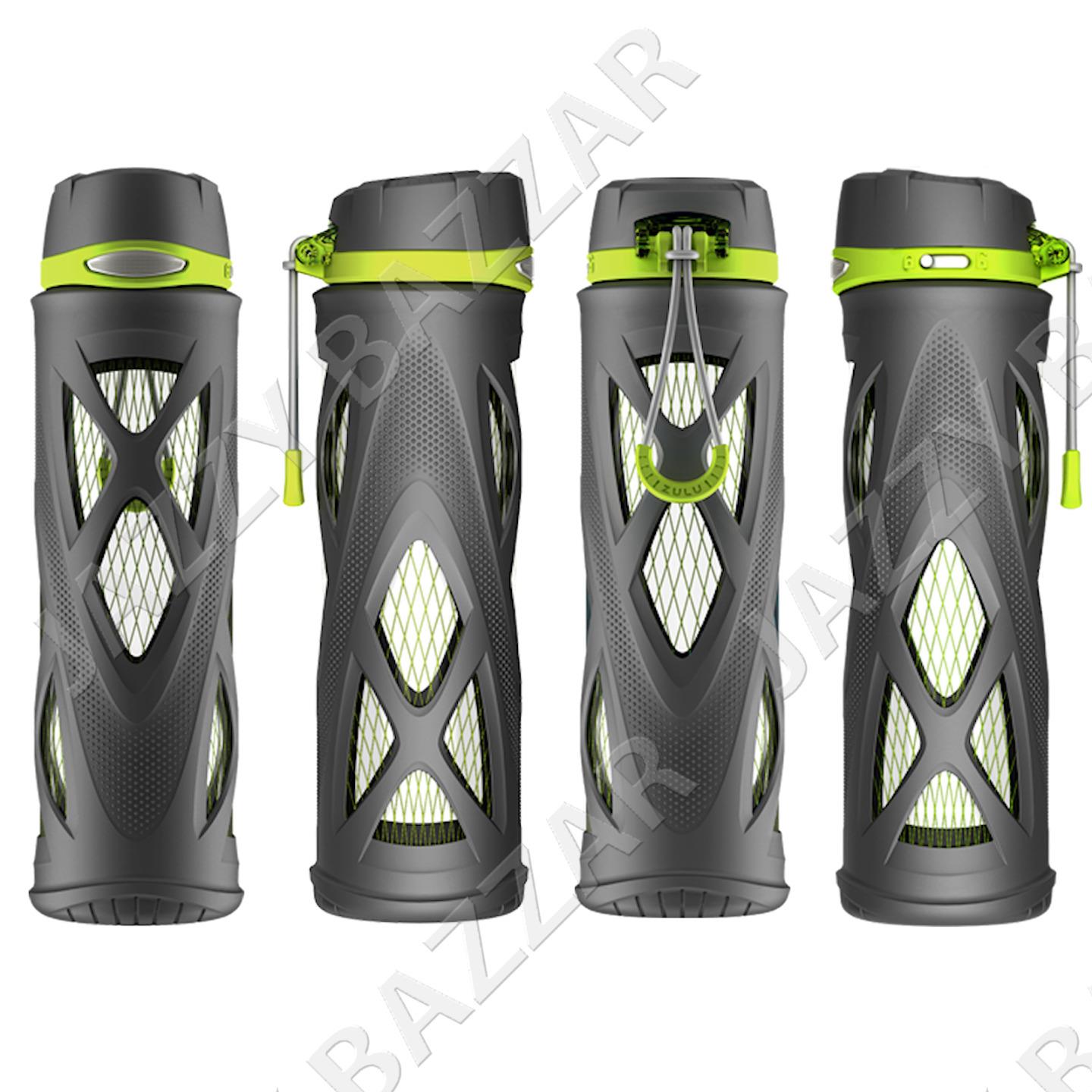 Glass Water Bottle 2 ZULU Drinking Drink Bottles Sports Eco 590ml BPA