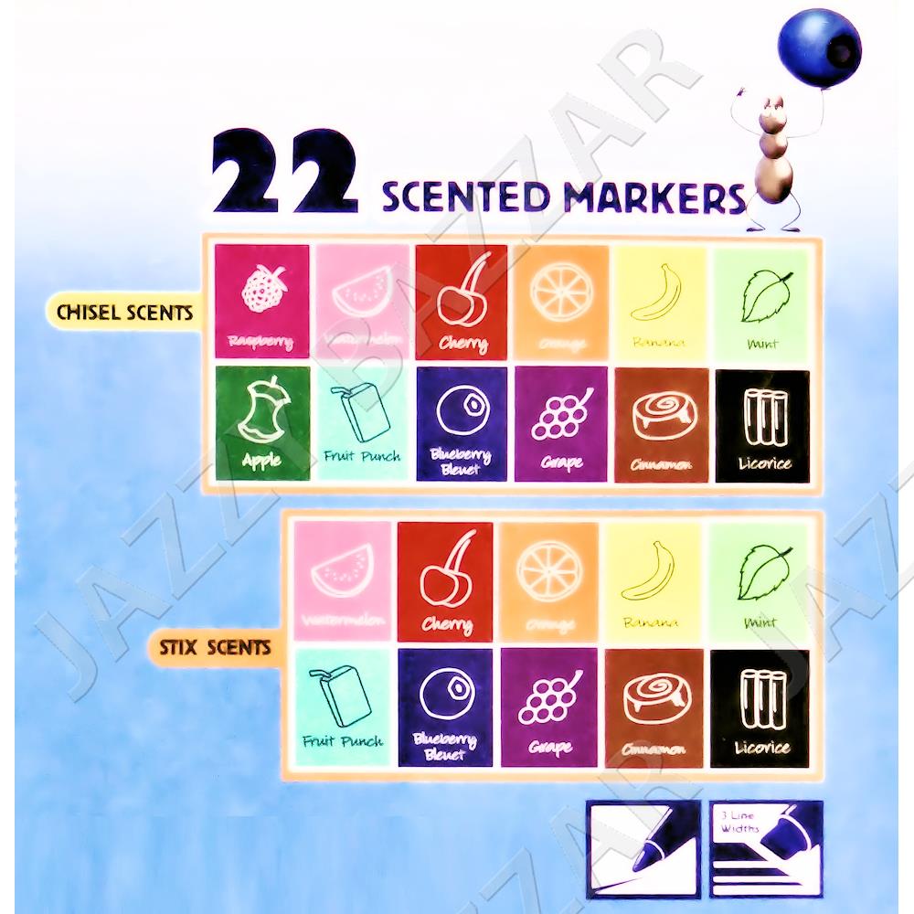 Mr Sketch Markers Scented Colour Marker Pen 22Pk Assorted Flavours