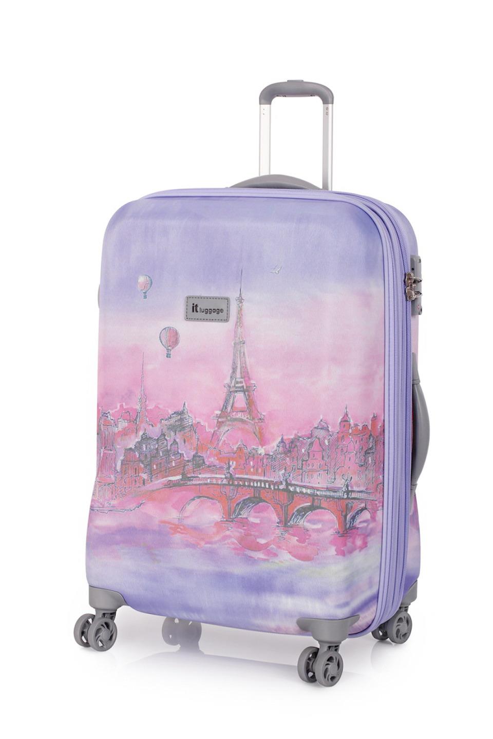 IT Luggage Paris Balloons 3 Trolley Suitcase Set Travel Cabin Bag