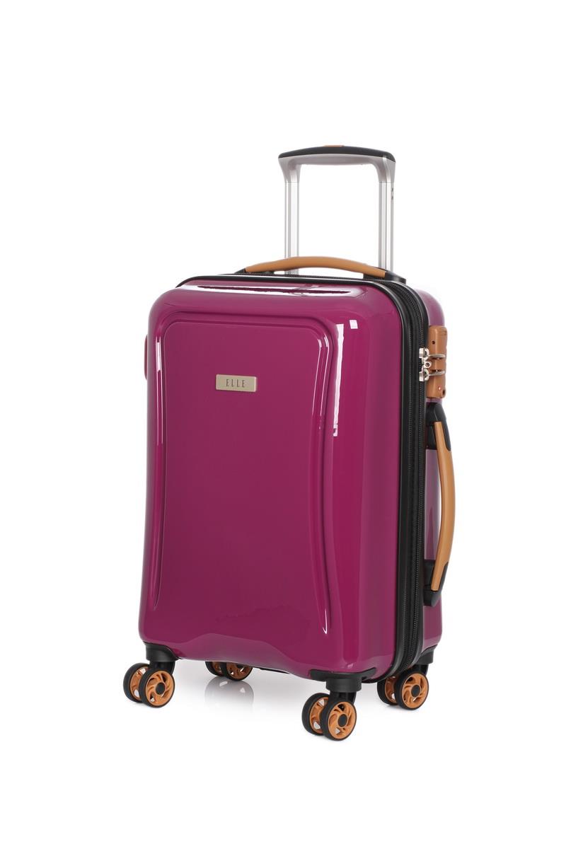 3 ELLE Luggage GROOVE Hard Shell Case Trolley Suitcase Set Carry On Lightweight eBay