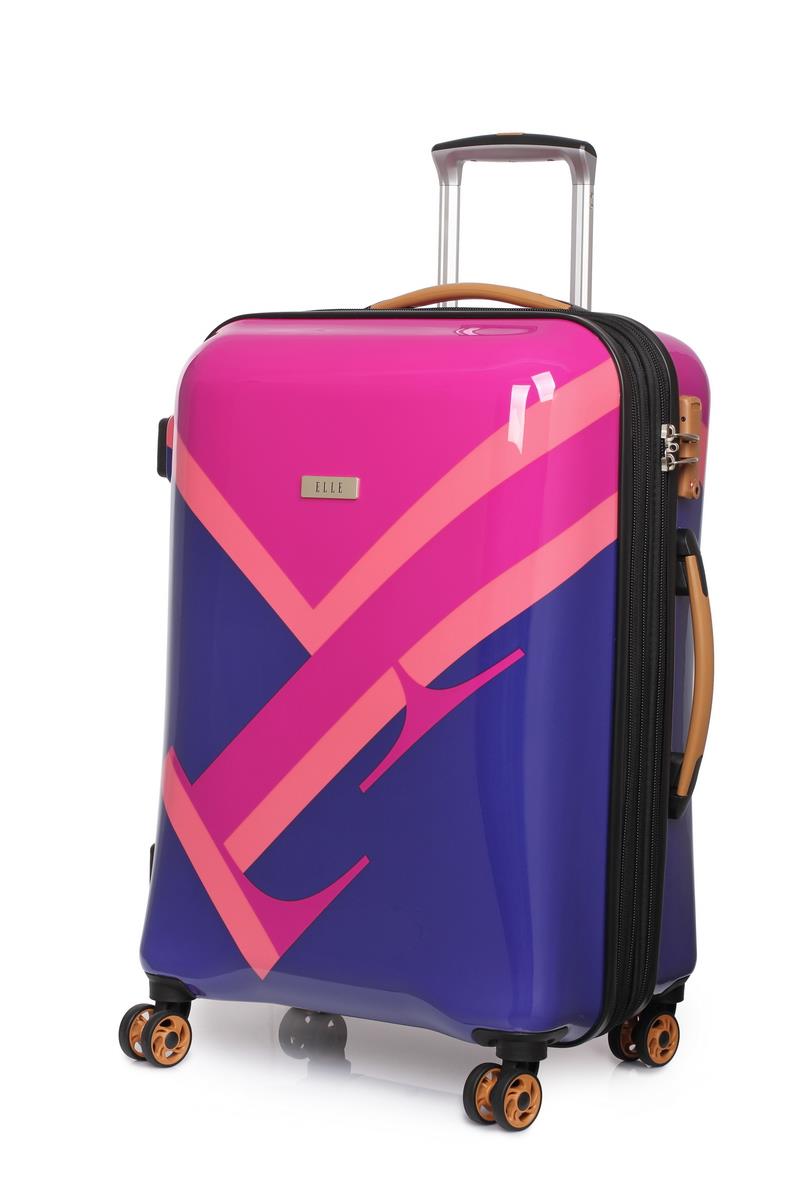 ELLE Luggage RESILIENT Hard Shell Case Trolley Suitcase Set Carry On