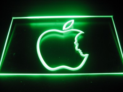 Apple Logo Neon