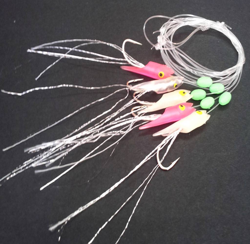 sea fishing rigs Mackeral feathers cod, pollack, wrasse Sea Rig 8 types