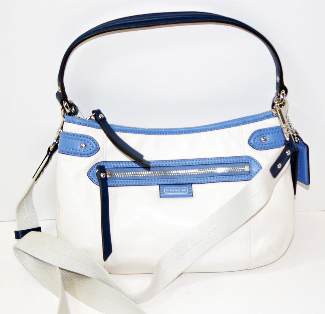 Coach 23978 Daisy Leather Crossbody Purse Bag Handbag in Parchment White NWT | eBay