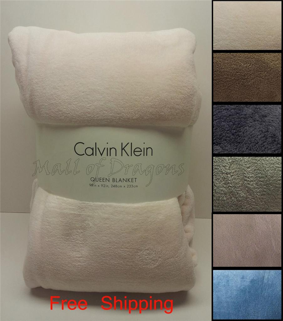 Brand New!!! Calvin Klein Micro Fleece Blanket Soft Plush eBay