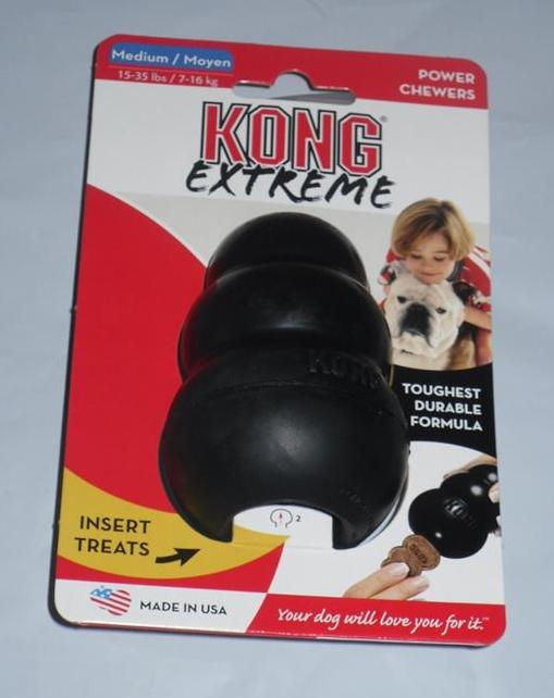Kong Extreme Black Rubber Dog Chew Toy Tough Stuffable All Sizes Fast