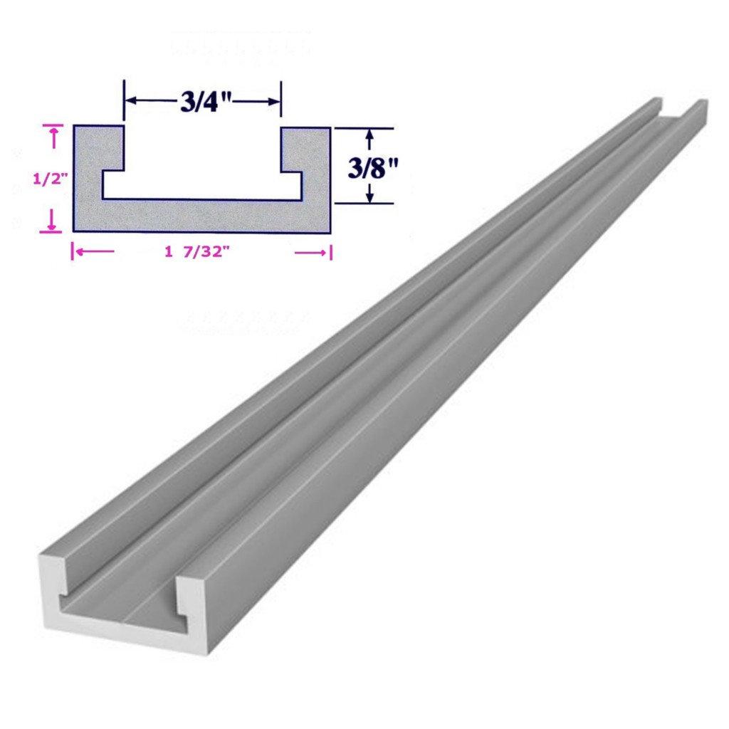 32" or 36" inch T Track T Slot Miter Track Jig Fixture Slot for