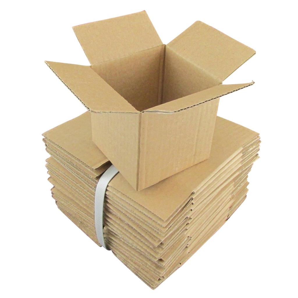 500 x Cardboard Boxes 100x100x100mm Brown Packaging Carton Mailing Box