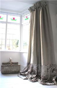 Sample Mink Crushed Velvet Mtm Curtains Extra Long Huge