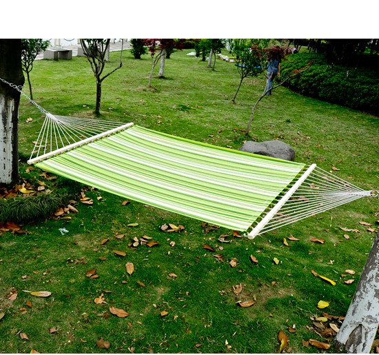 Heavy duty Cotton Hammock Sleeping Bed Swing Hang With Hook Pillow