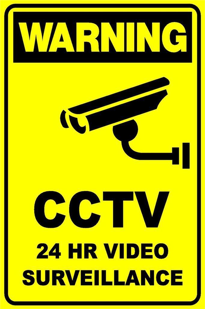 2-x-signs-cctv-security-camera-24hr-video-surveillance-sign-300-x-225mm-ebay