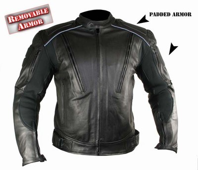 Motorcycle Armored Jacket on Men S Advanced Armored Padded Black Motorcycle Jacket 3xl Ebay