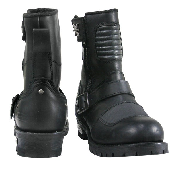 men's motorcycle boots with zipper