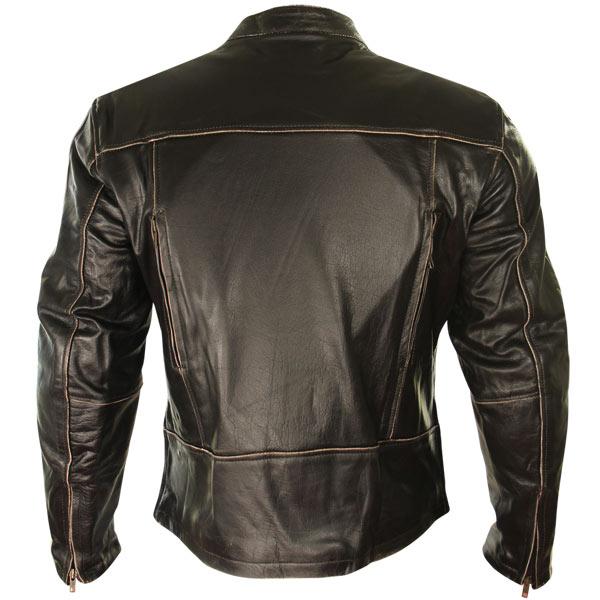 Xelement Mens Armored Dark Brown Leather Motorcycle Jacket size 2XL eBay