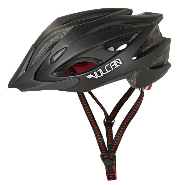 Vulcan Premium Multi Sport Matte Black Bicycle Helmet size MediumLarge