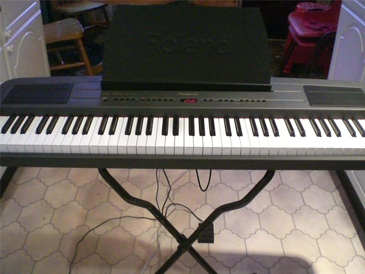 ROLAND EP 760 76 NOTE WEIGHTED DIGITAL PIANO eBay