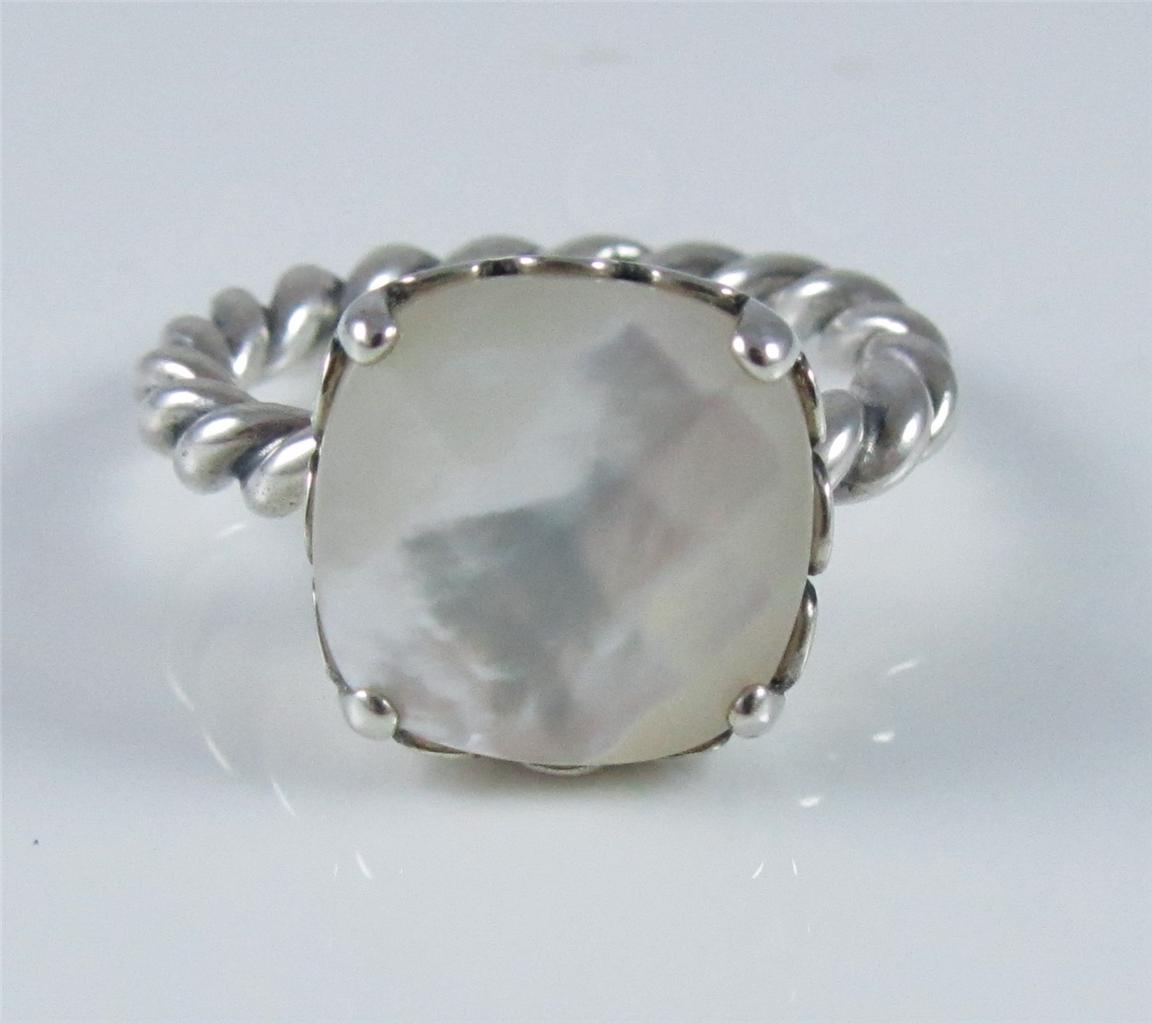 Authentic Genuine Pandora Silver Mother of Pearl Ring 190828MP54