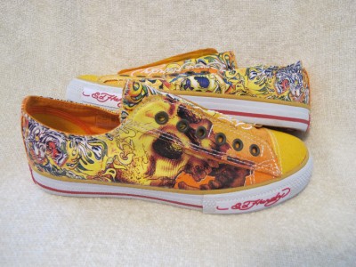 Fashion Sneakers Girls on Ed Hardy Womens Girls Yellow Tiger Lowrise Casual Fashion Sneaker 7