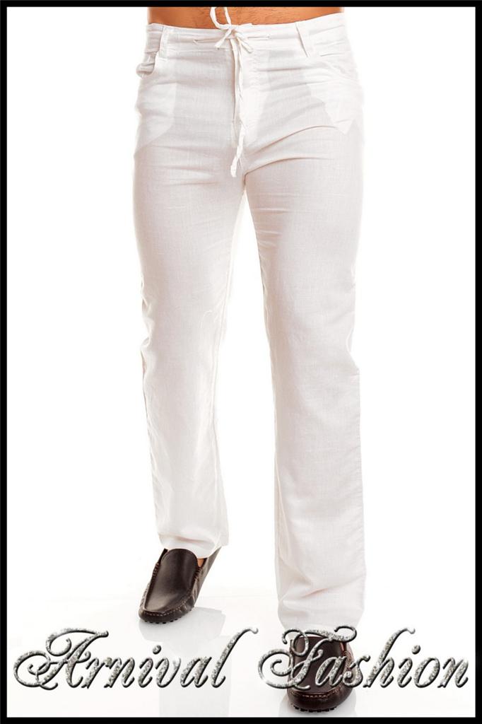 Shop by category A great style for a beach getaway, these linen pants are lightweight and relaxed, giving you a cool, casual look and feel. The elastic waistband stretches to fit your frame, and the drawstring closure ensures perfect comfort you'll love!