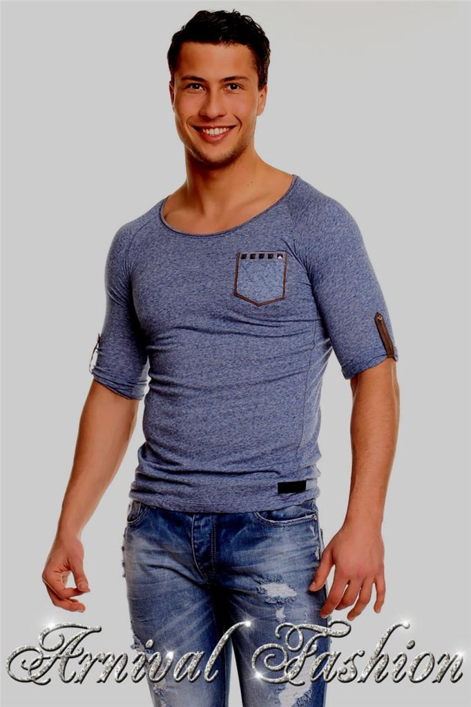 NEW MENS 3/4 SLEEVE SHIRTS MEN CASUAL FASHION streetwear CLOTHES MEN'S