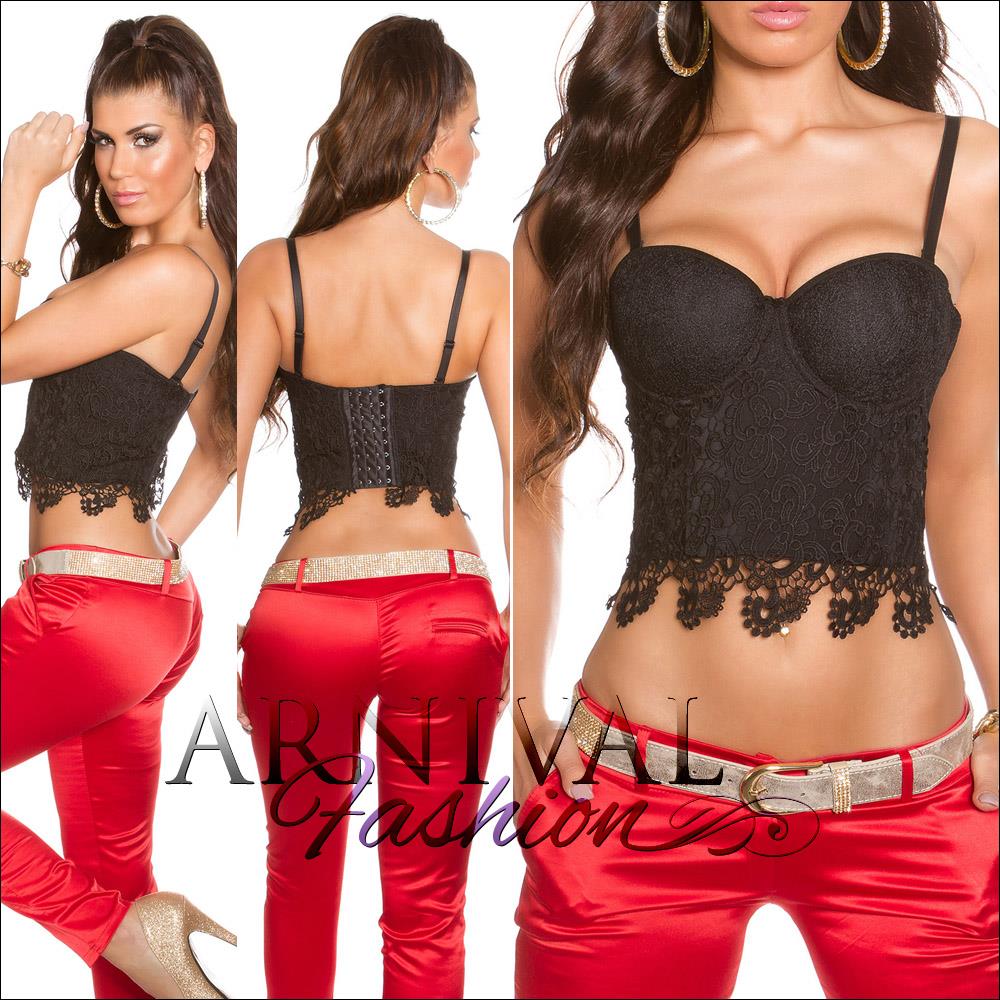 NEW SEXY DESIGNER BOOB TUBE TOPS for girls XS S M L lacy PADDED CORSET