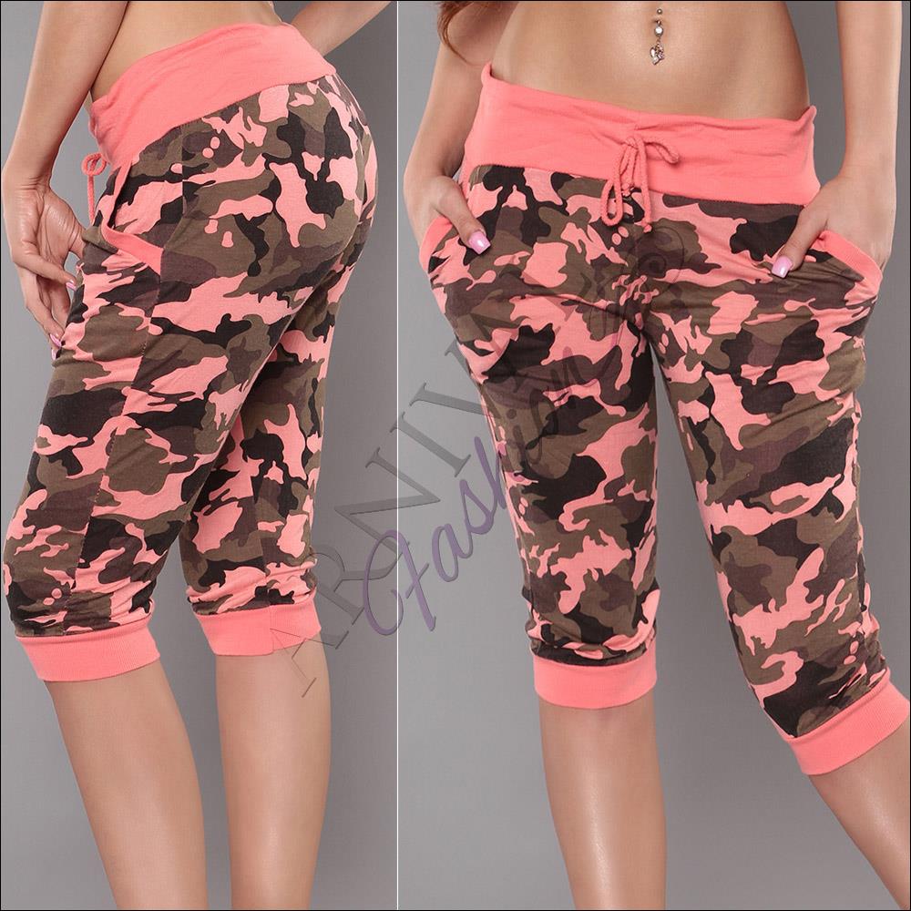 camo crop pants