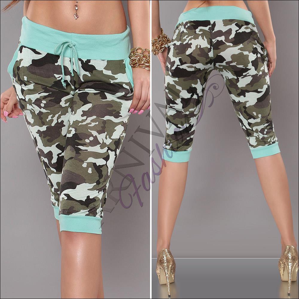 camo capri cargo pants