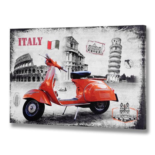 Italy Wall Art london blue vespa scooter,italy red canvas picture wall art print Italy Wall Art london blue vespa scooter,italy red canvas picture wall art print