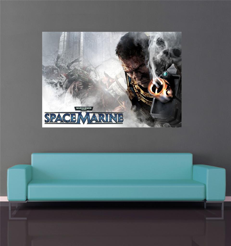 WARHAMMER SPACE MARINE GAME GAMING POSTER A1/A2 WALL ART PRINTED GI_810