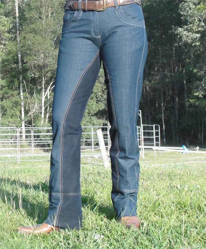 Jodhpurs bootcut riding Pants Denim Jeans Westernstyle stretch sticky